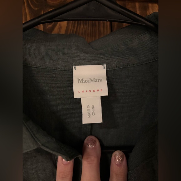 MaxMara Leisure Linen Blend Babydoll Style Dress Large - Picture 5 of 8